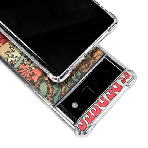Alphonse Mucha Cycles Perfecta Google Pixel 6 Clear Case